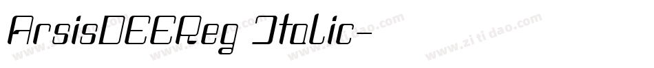 ArsisDEEReg Italic字体转换